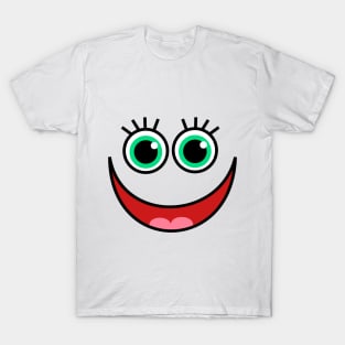 Funny faces cute cartoon expressions tshirt T-Shirt